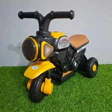 Детский мотоцикл M 6361-6 желтый с музыкой и светом
